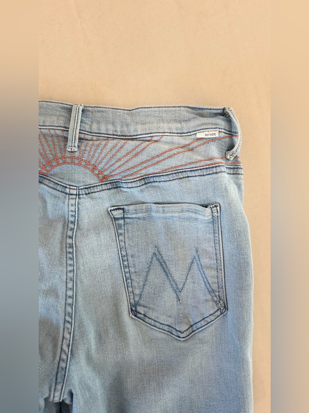 MOTHER Denim - The Sunburst Roller Ankle Fray Jeans in Poppy Fields